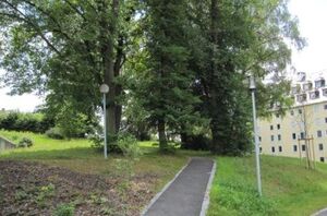 hier soll die neue Tiefgarage entstehen