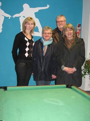 Foto: v.l.n.r. Elisabeth Brüggemann, Ursula Egner, Korbinian Deliano, Cornelia Czichon