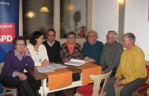 Foto v.l.n.r.: Cornelia Czichon, Ruth Müller, Andreas Fink, Ursula Egner, Paul Riederer, Reinhold König, Herbert Parusel