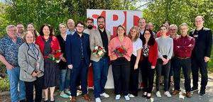 Die neugewählte Vorstandschaft der SPD im Unterbezirk Landshut