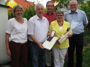 Foto: v.l.n.r. Cornelia Czichon, Hans Hartl, Joachim Czichon, Ursula Egner, Korbinian Deliano
